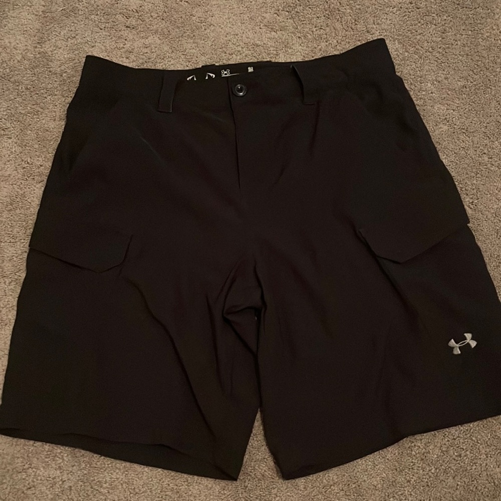 Athletic Black Dress Shorts